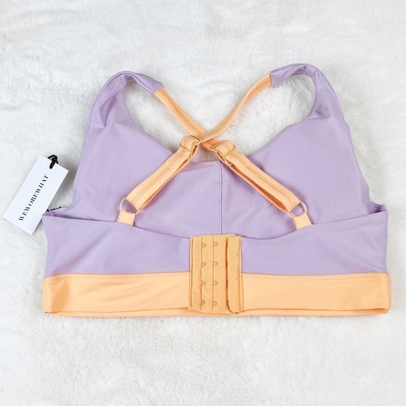 NWT WeWoreWhat Scoop Neck Cross Back Sports Bra - Picture 7 of 7